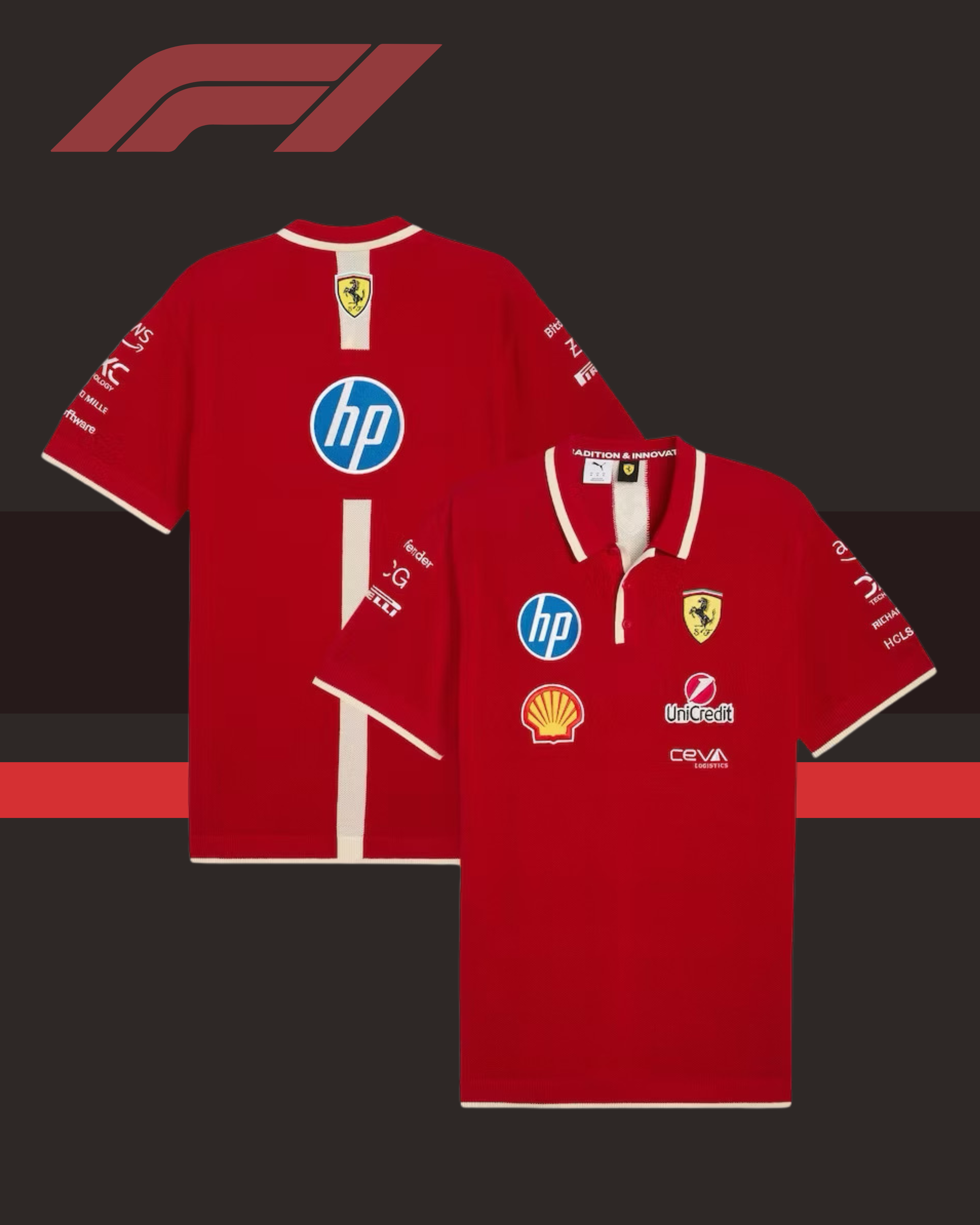 🏁❤️ FERRARI  POLO SHIRTS AND SHIRTS