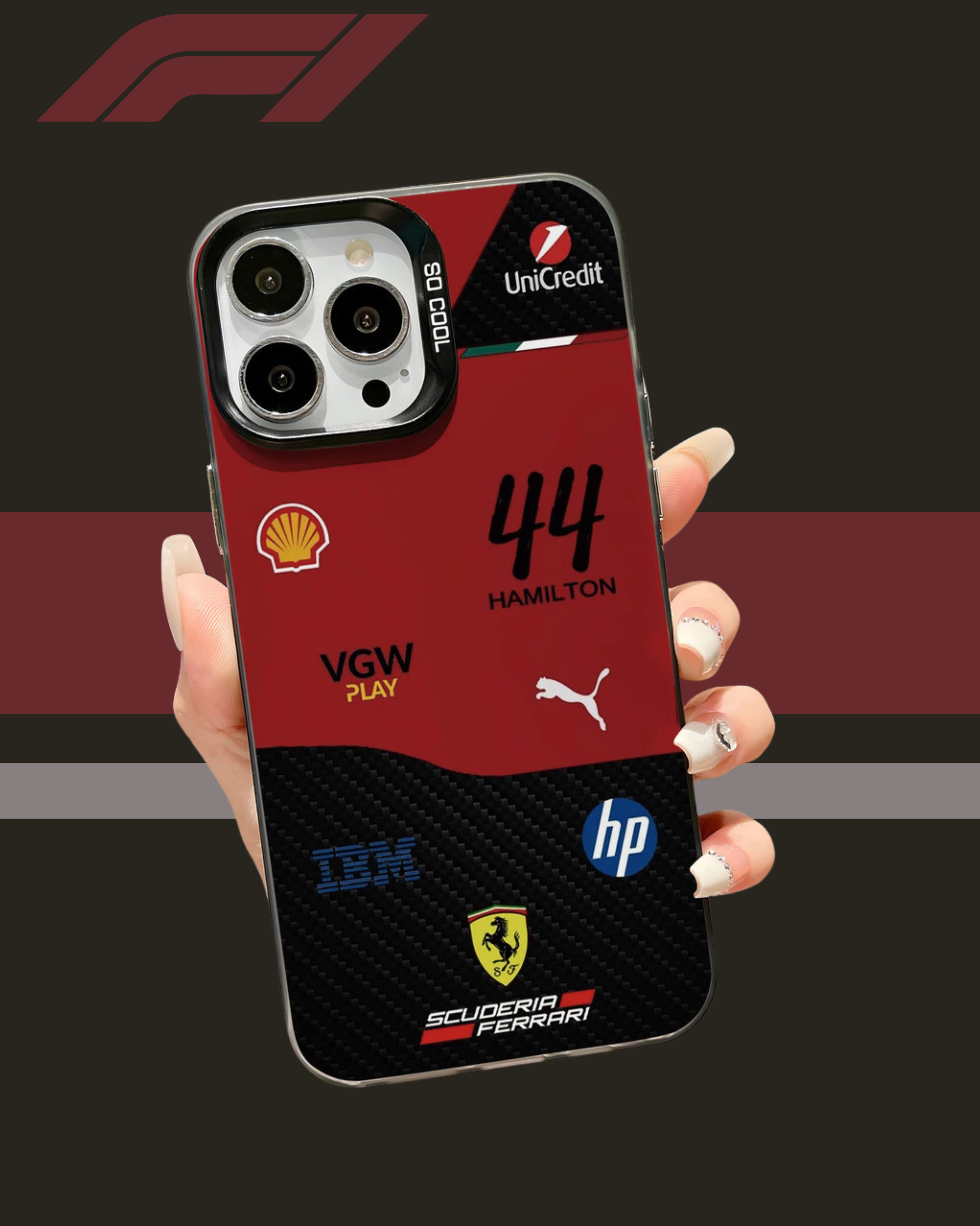 🏁❤️🏎️Lewis Hamilton Inspired iPhone Cases (Pre-Order)