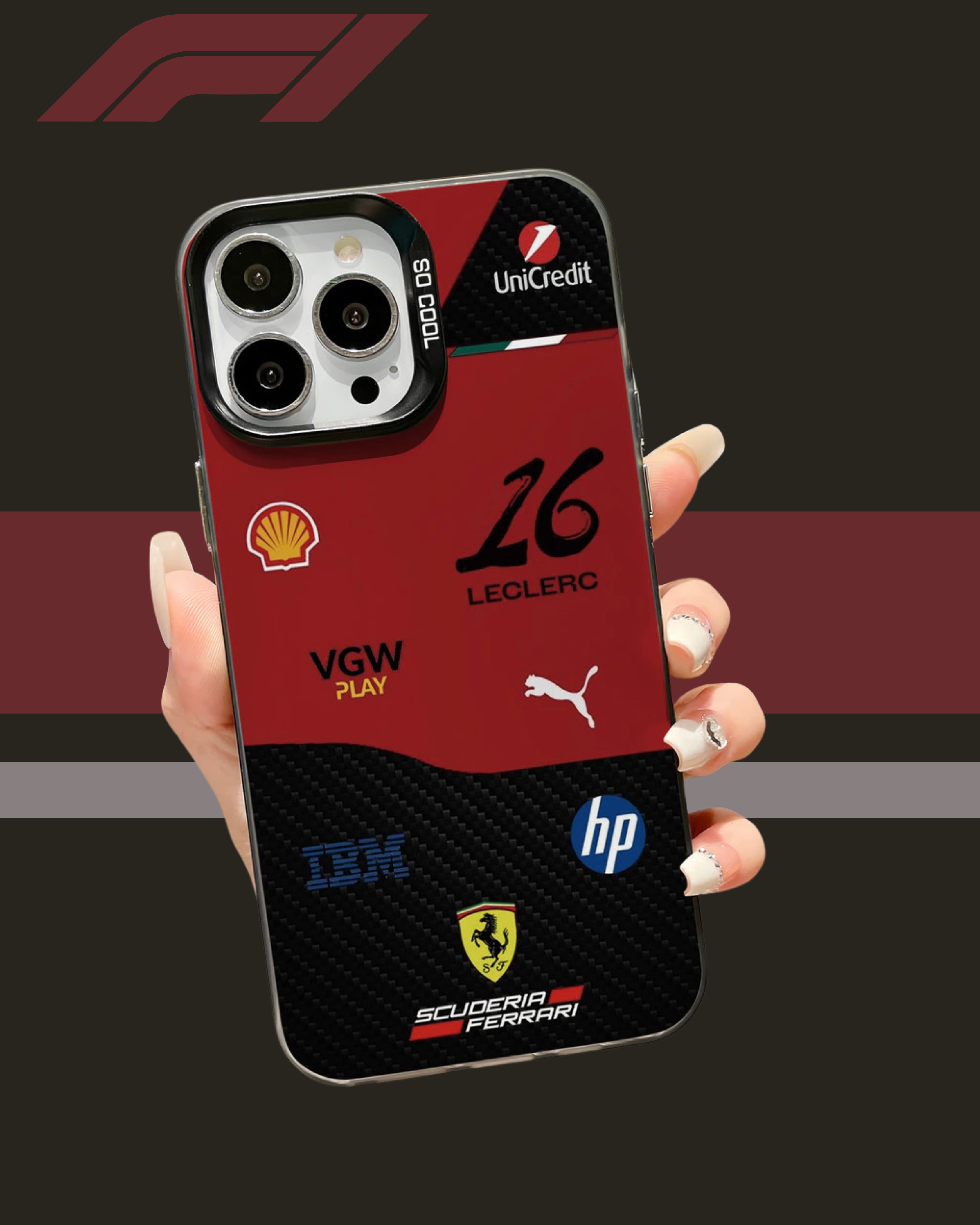 ❤️🏎️🫶🏻Charles Leclerc Inspired iPhone Cases (Pre-Order)