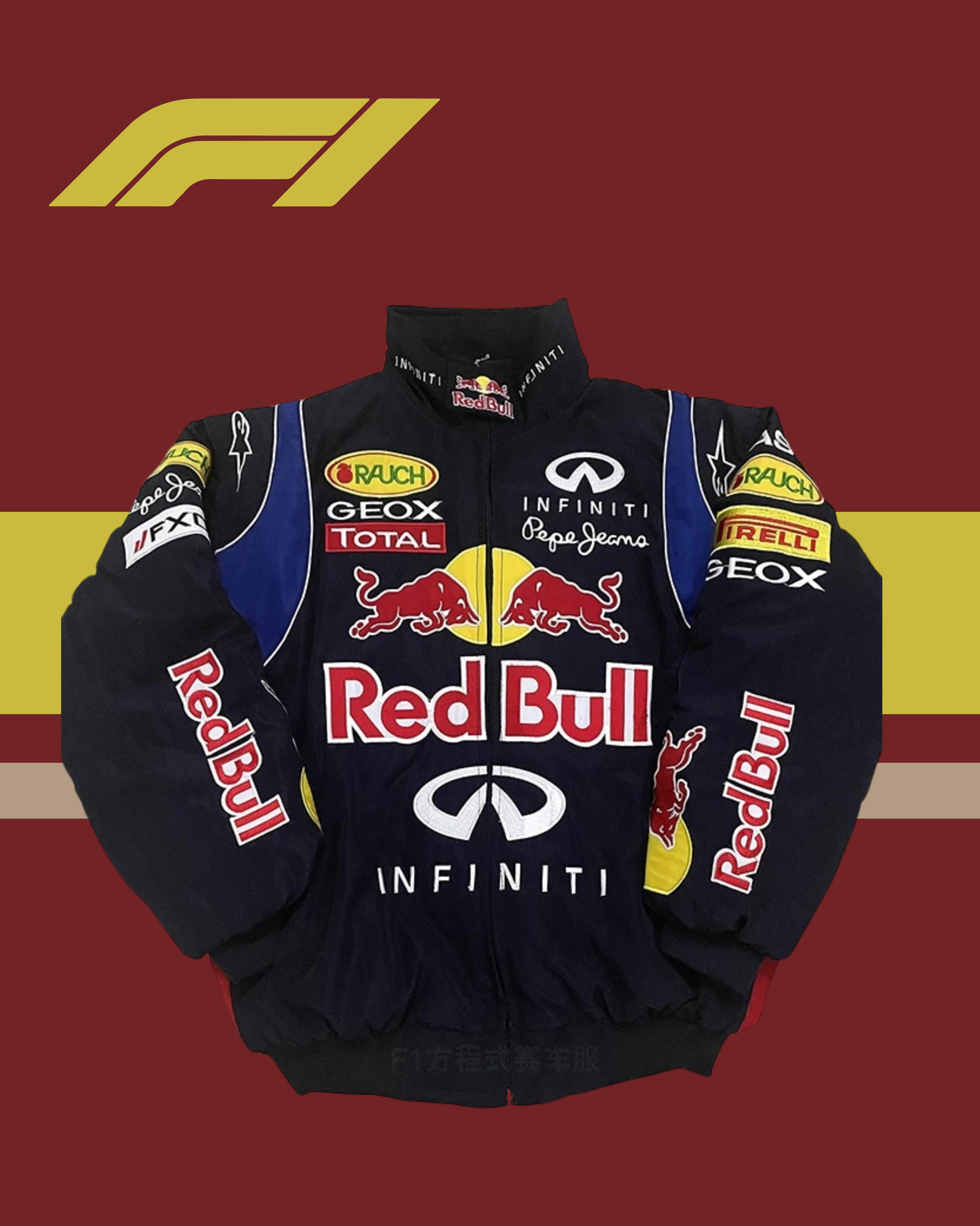 ❤️🏁 Red Bull Vintage Jacket – Classic Racing Style (Pre-Order)