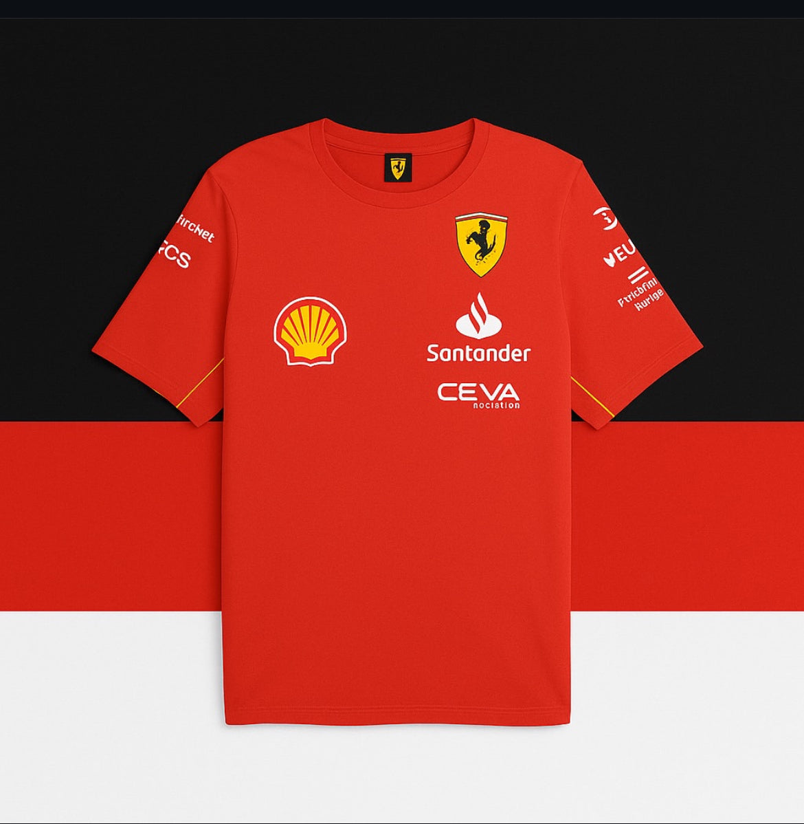 ❤️💛 2024–2025 Scuderia Ferrari F1 Team Polo Shirt / Jersey (Pre-Order)