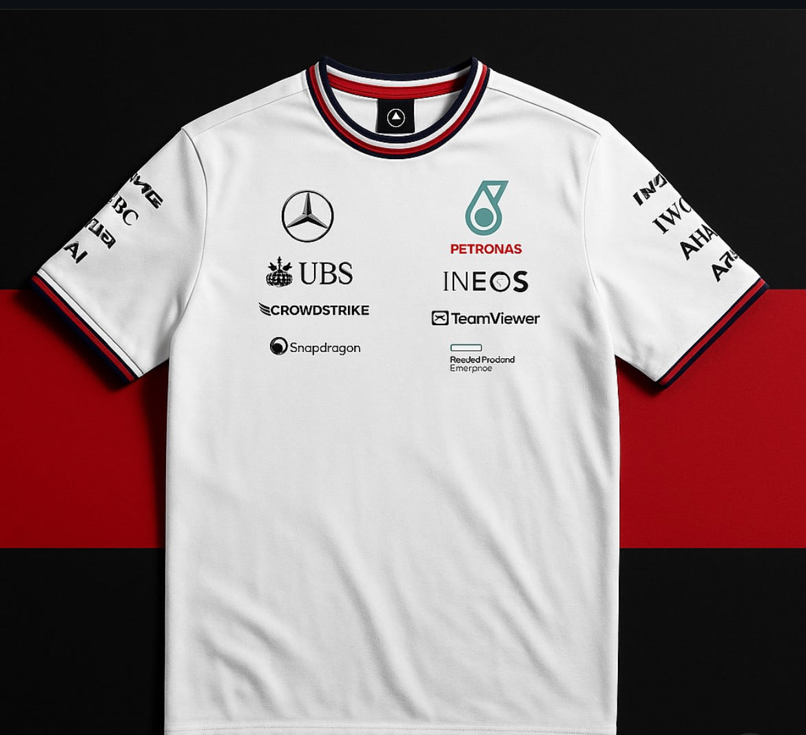 🖤💚 2023–2024 Mercedes-AMG Petronas F1 Team Polo Shirt (Pre-Order)